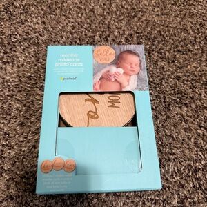 Pearhead Blue and Brown Milestone Photo Cards